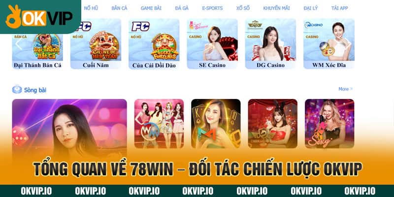 Tổng quan về 78WIN - đối tác chiến lược OKVIP